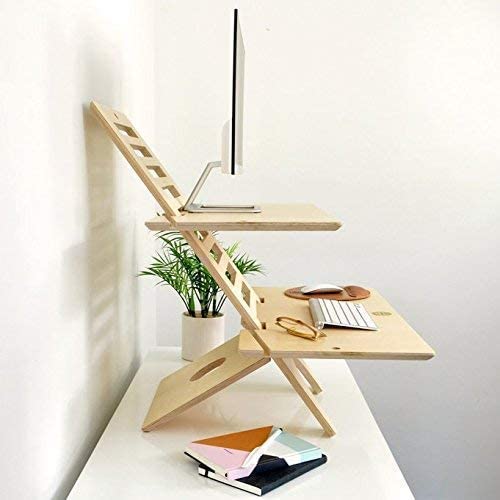 A two-tier desk