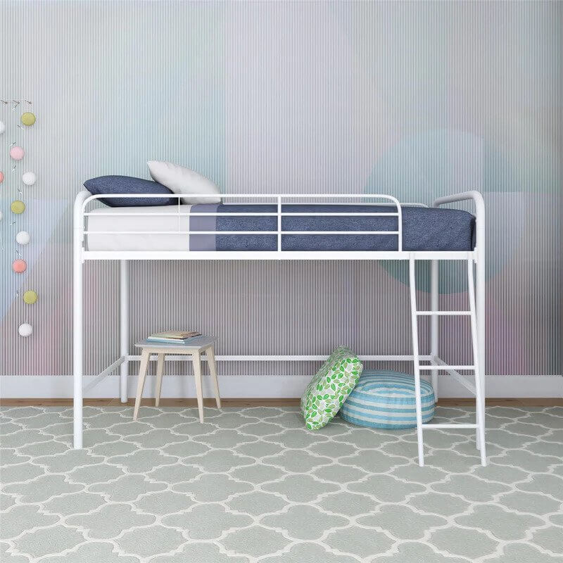 DHP Jett Junior Twin Metal Loft Bed