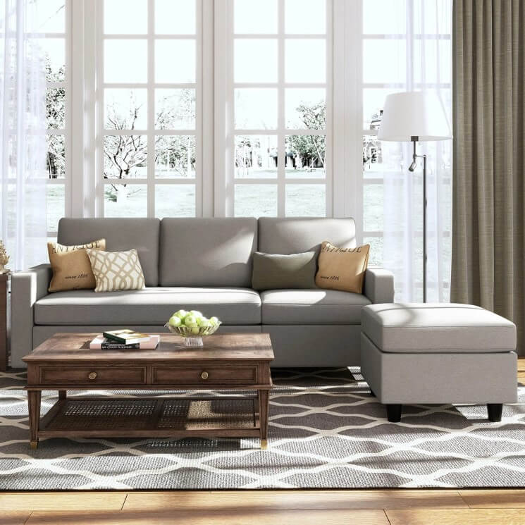 HONBAY: Convertible Sectional Sofa