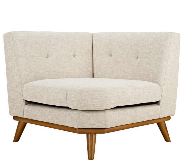 Modway: Engage Mid-Century Modern Upholstered Corner Sofa