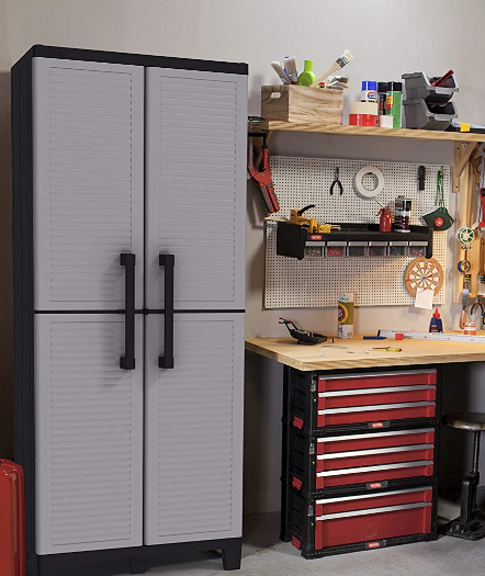 Keter Storage Cabinet with Doors and Shelves