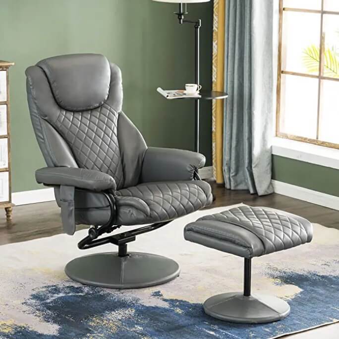 The recliner with massage from Mcombo can blend with your home style easily.