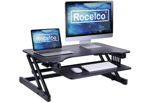 Rocelco 32" Height Adjustable Standing Desk Converter