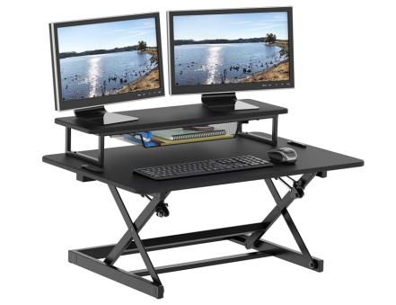 SHW 36-Inch Height Adjustable Standing Desk Sturdy construction