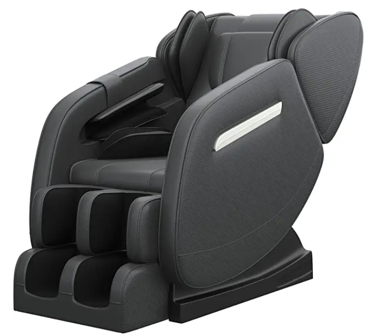 SMAGREHO's new Zero Gravity Massage Chair has a durable black finish made of faux leather .