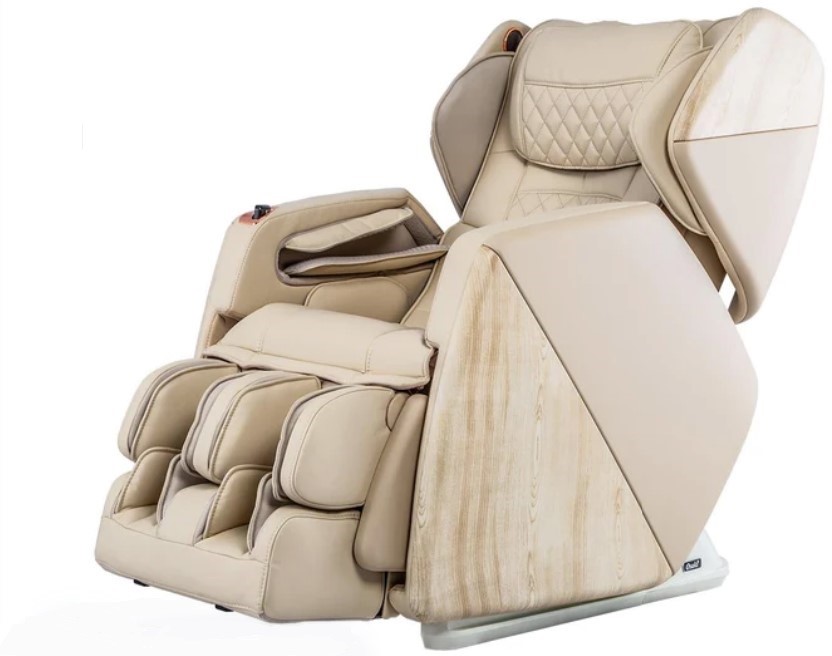 This is an image of the OSAKI massage chair. It has a pale gold appearance.