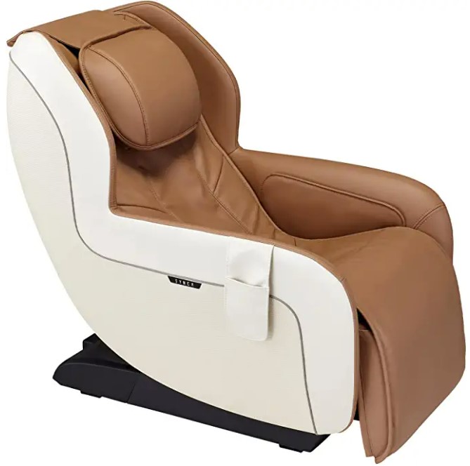 The compact Massage Chair from Synca Wellness has a stylish and sleek silhouette.